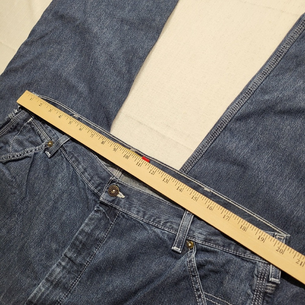 Old Navy Painter Jeans Mens 39x30 Loose Blue Straight Fit Baggy Denim Y2K 90s - Picture 4 of 13